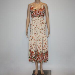 Goodnight Macaroon Floral Print Long Cami Dress in size Small NWT
